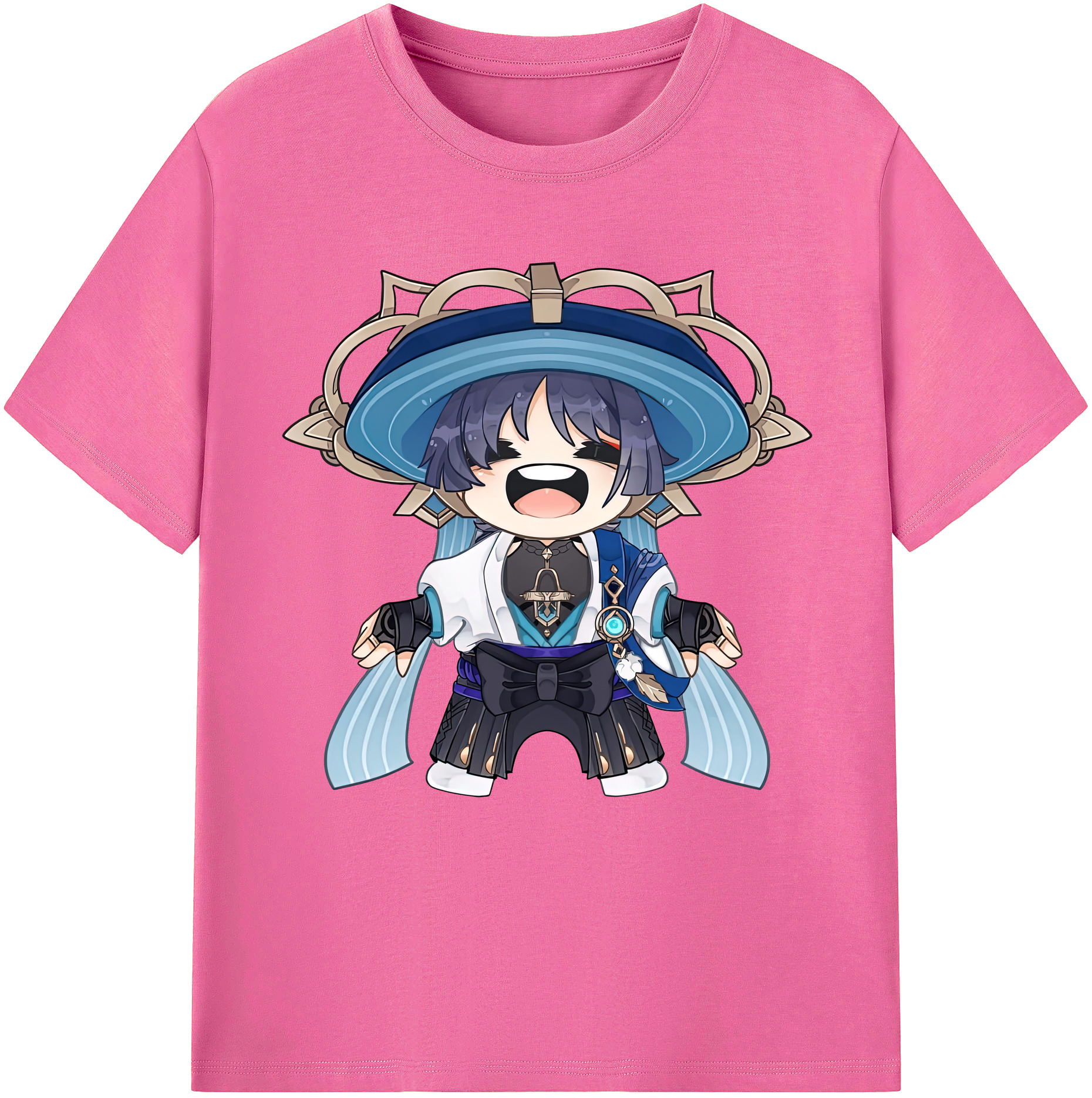 げんし神 さんペい genshin Sanpei レディースカジュアルプリントTシャツ（綿100％）